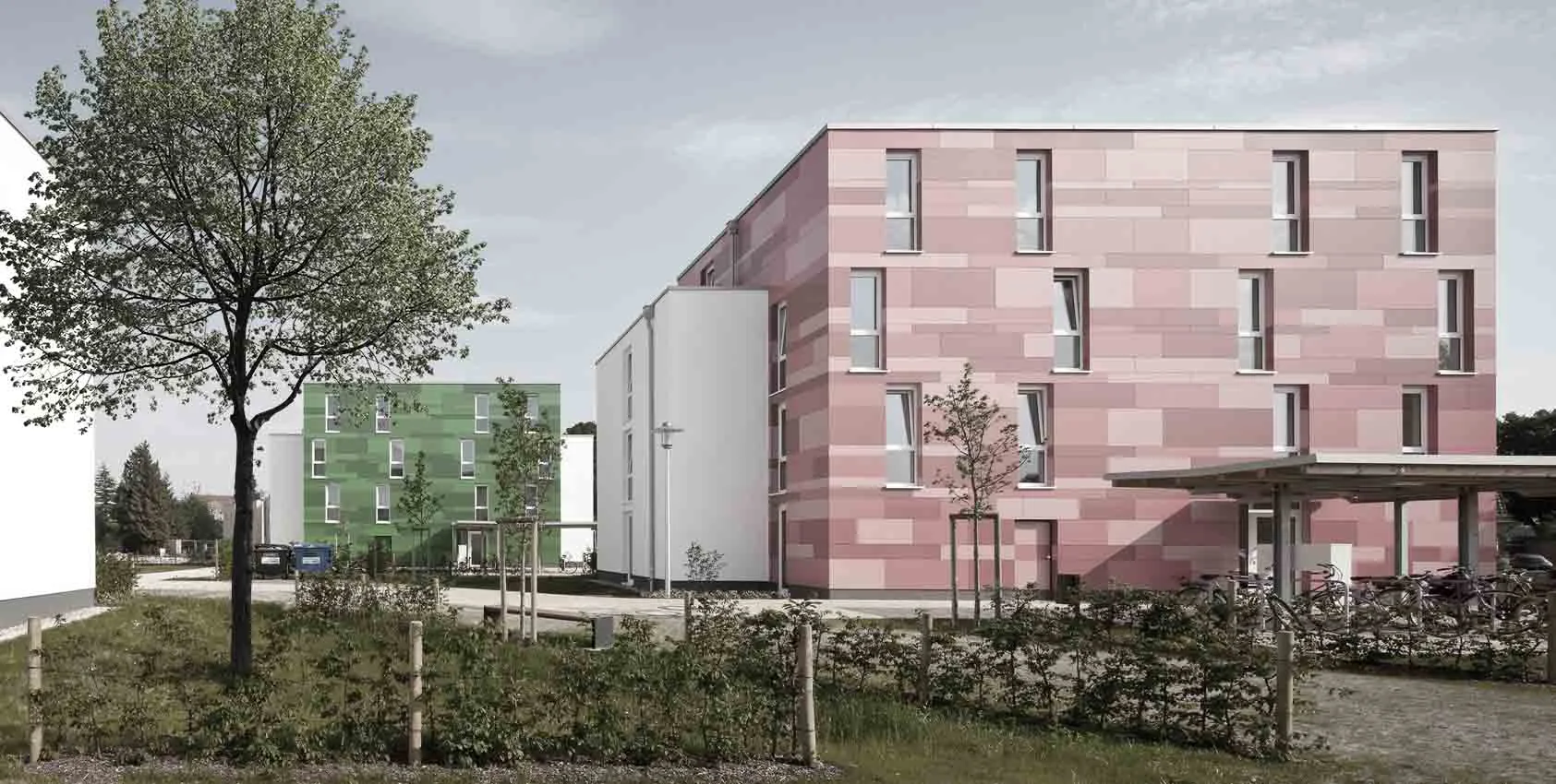 Entwurf für „Studentisches Wohnen“, im Hinblick auf kostengünstiges Bauen