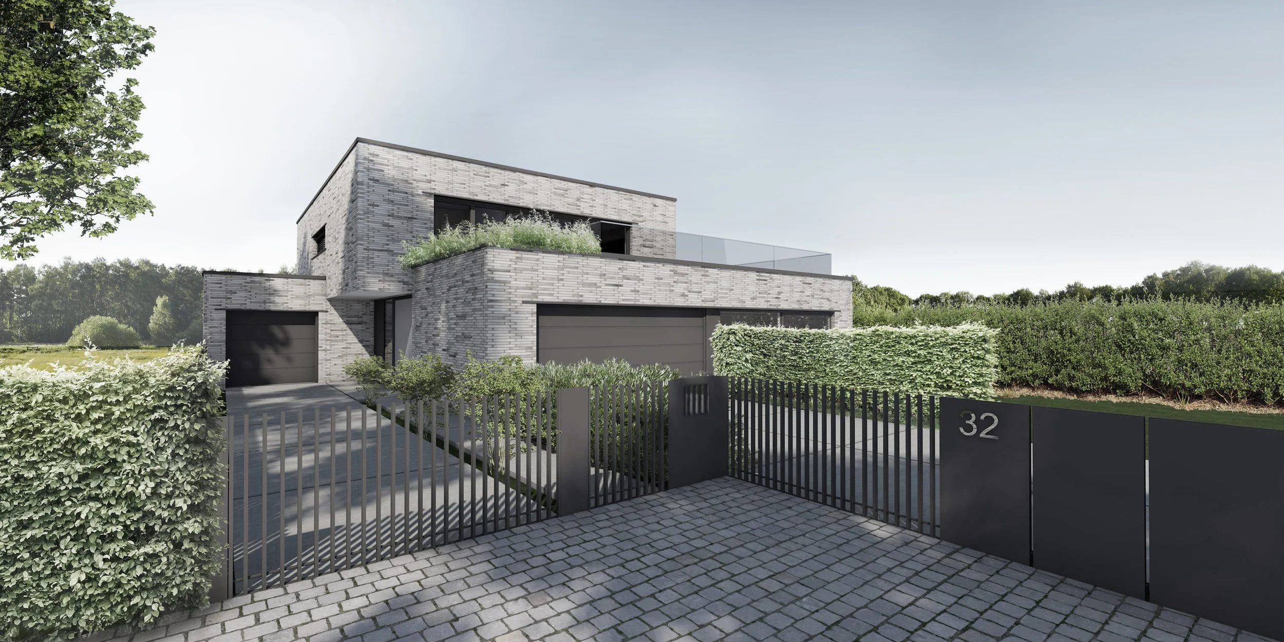 Entwurf für ein Einfamilienhaus mit Einliegerwohnung 