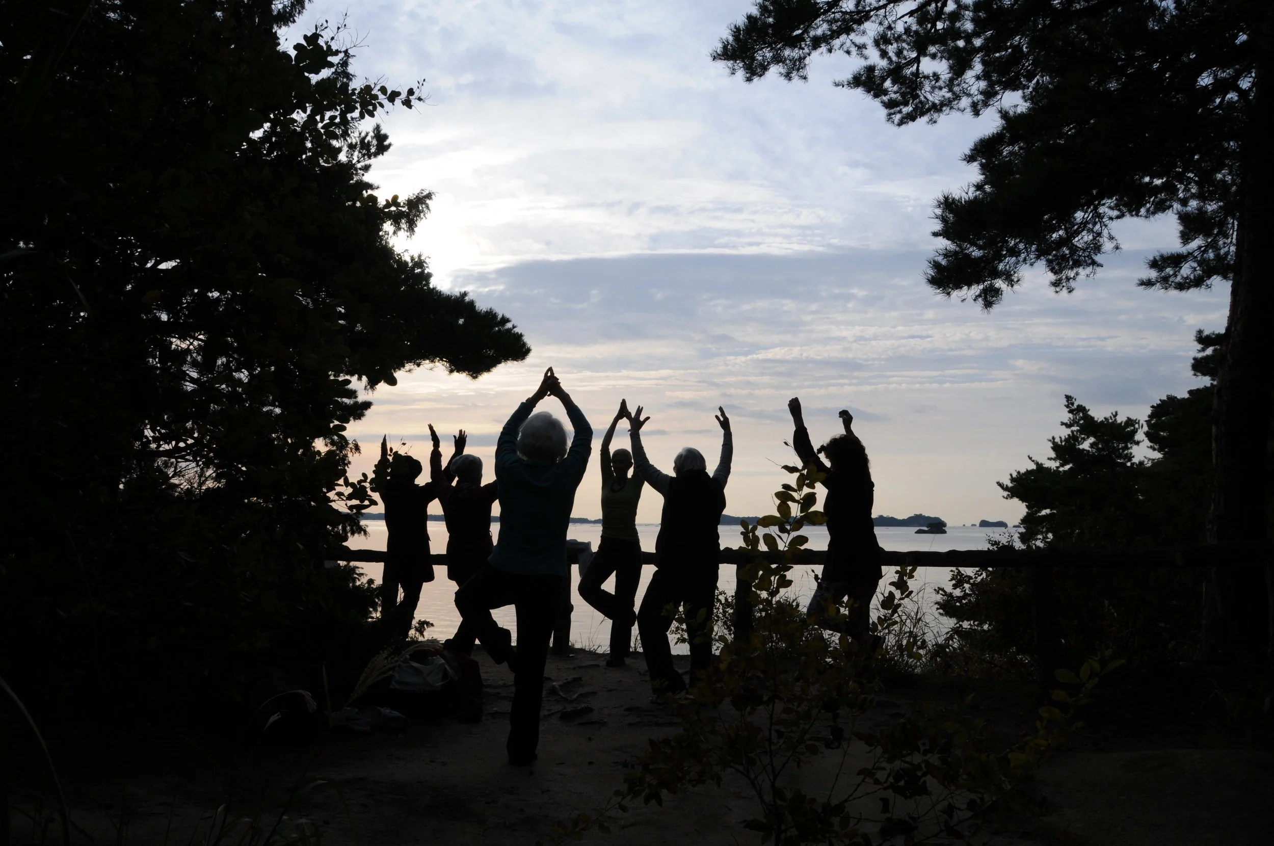 Morning Yoga on Oshima in Matsushima