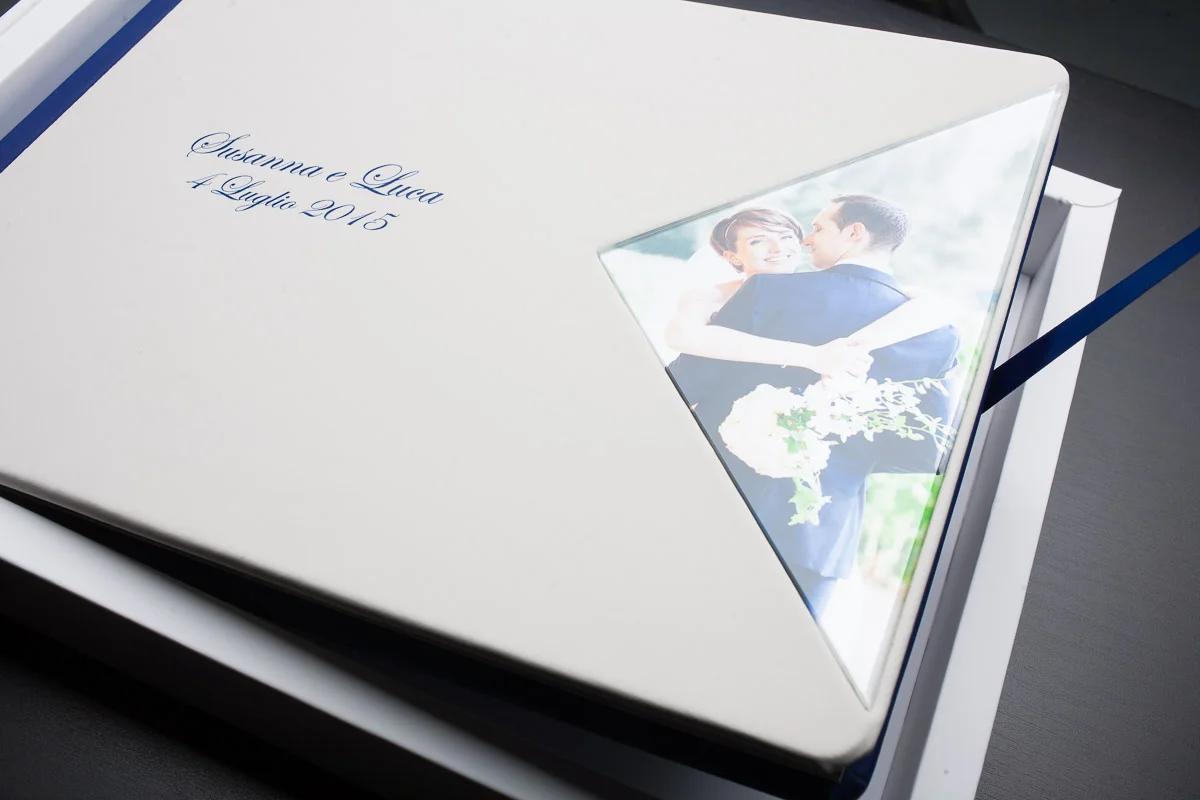 Album copertina ecopelle e plexiglass