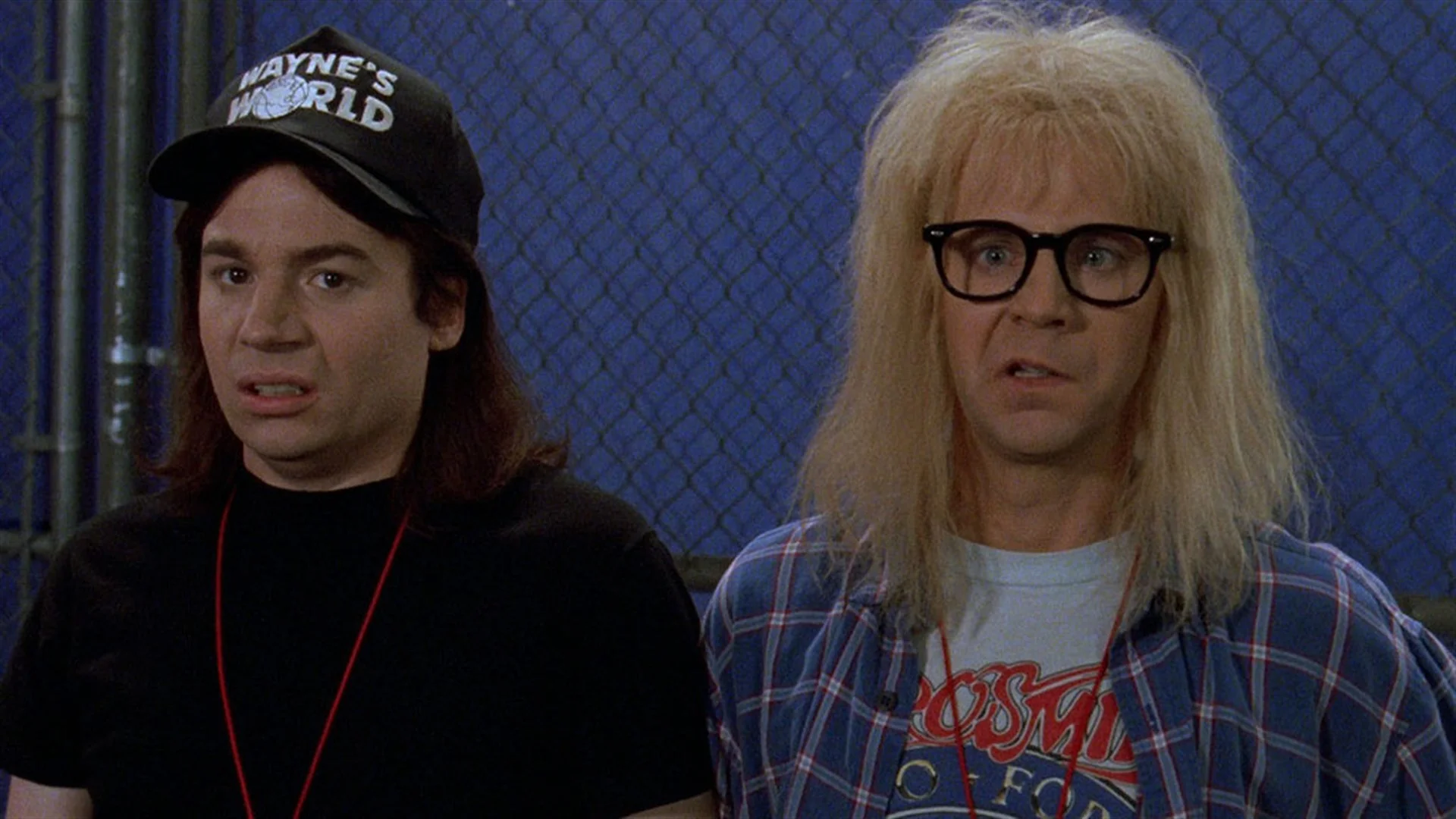 Michael Myers and Dana Carvey in Wayne’s World .