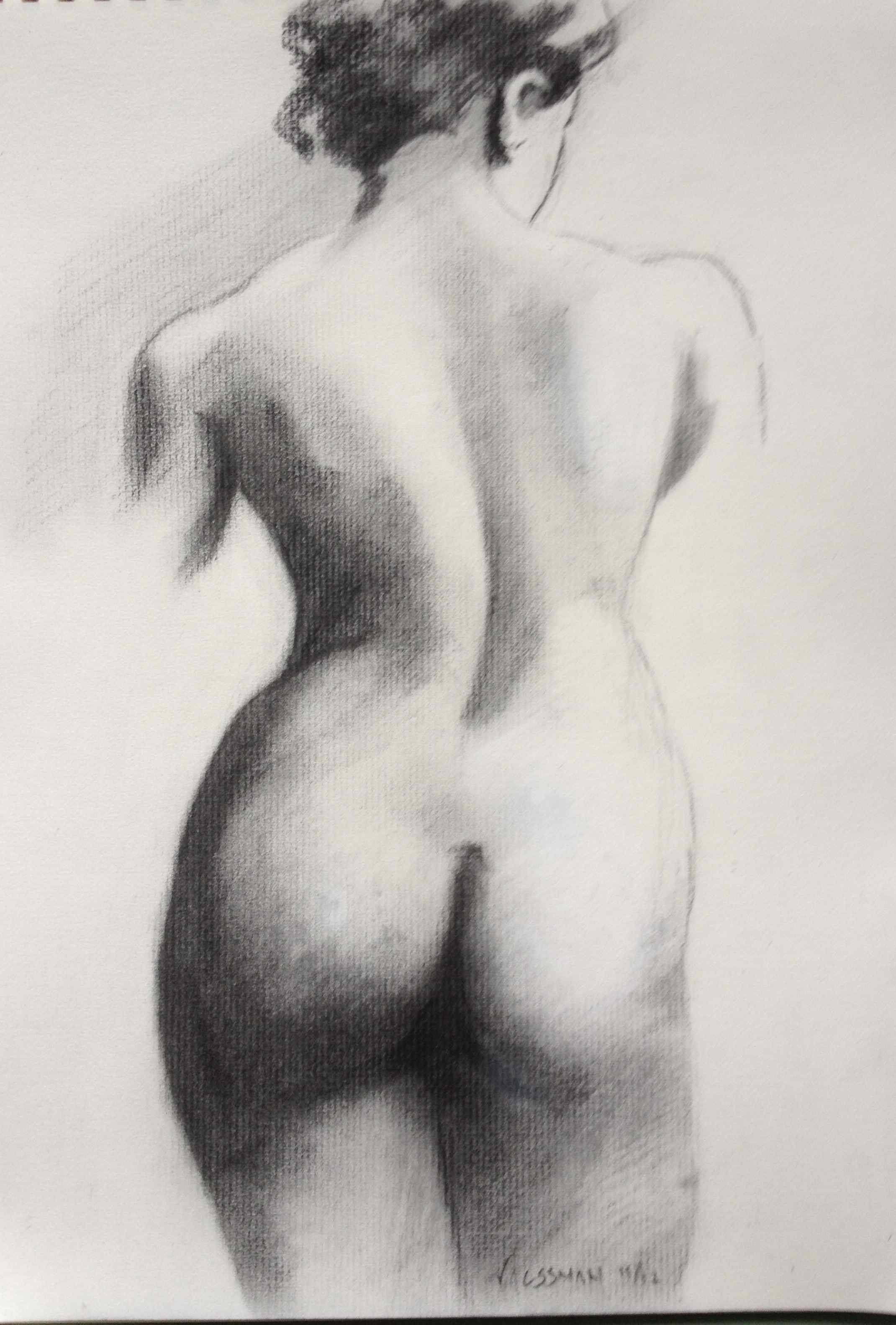 Figure Study 3 from drawing by John H. Vanderpoel
