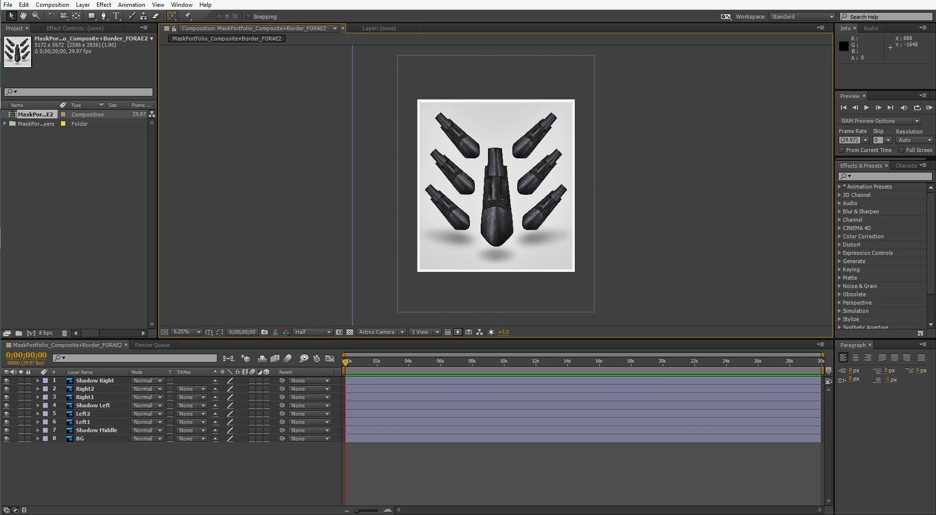 What it looks like in After Effects