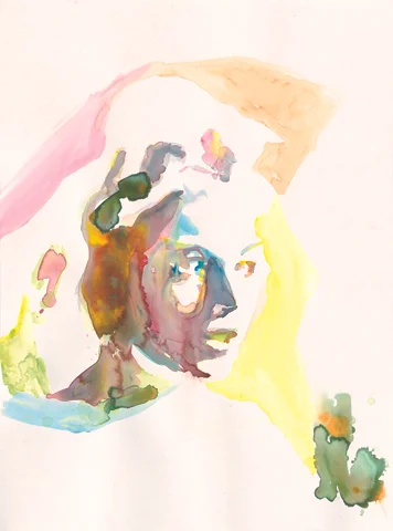 Welt des Scheins | Aquarell auf Büttenpapier | 61 x 46 cm