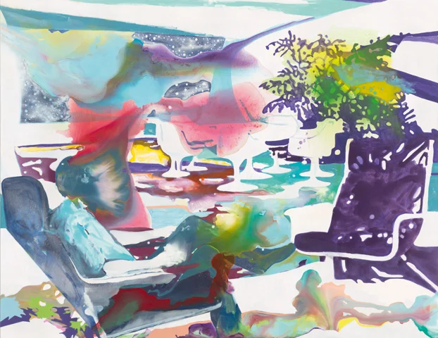 Im Inneren des Sterns | Tusche, Acryl und Öl auf Leinwand | 200 x 260 cm