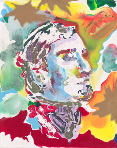 Leo Naphtha | Tusche und Acryl auf Leinwand | 50 x 40 cm