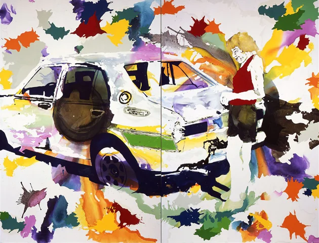 Fernweh | Tusche, Acryl und Öl auf Leinwand | 280 x 360 cm (2tlg.)