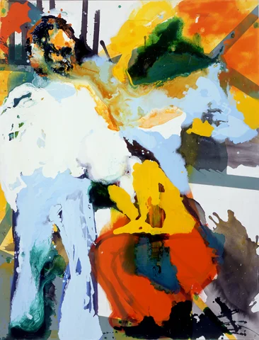 Sehstück II | Tusche, Acryl u. Öl auf Leinwand | 200 x 150 cm