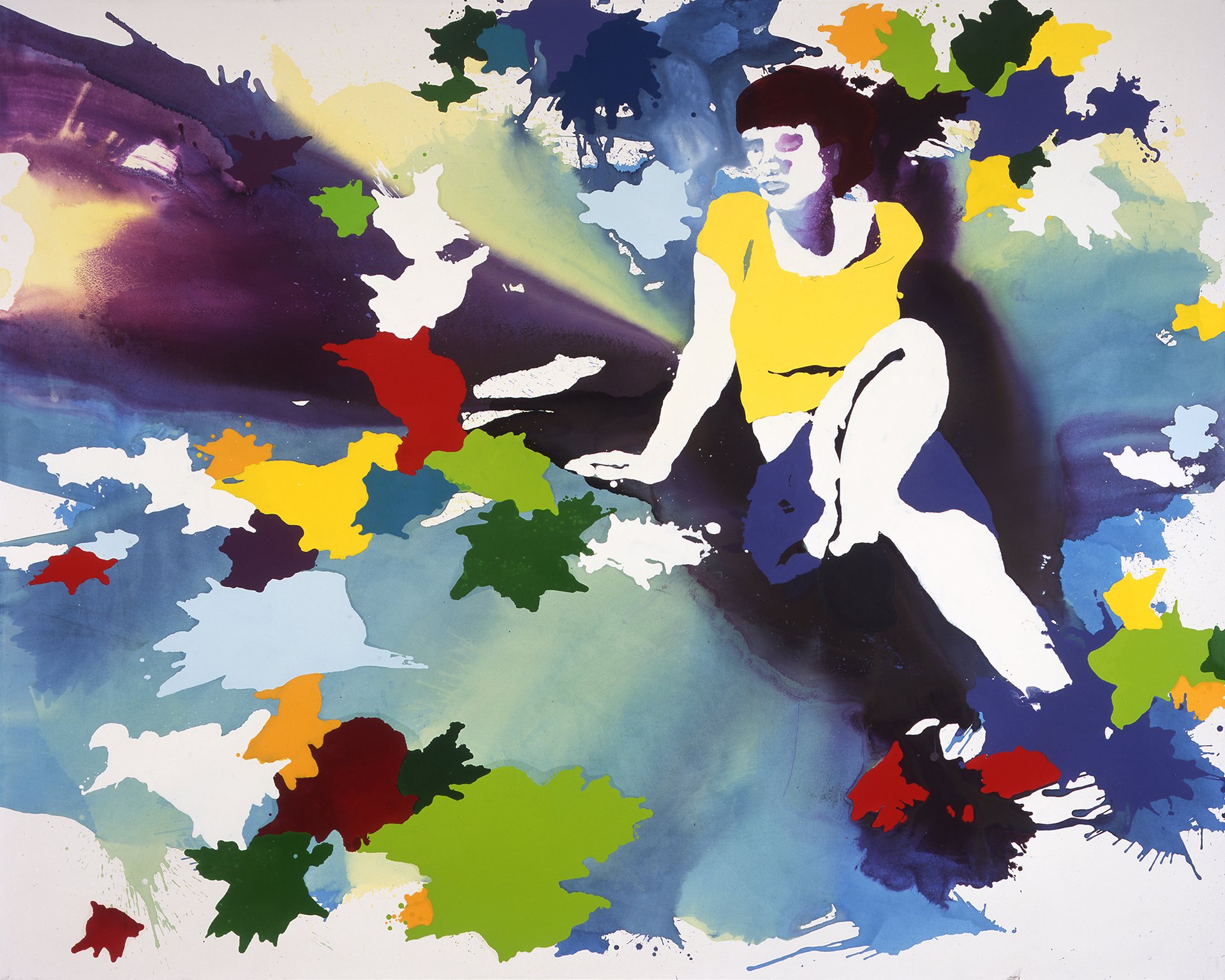   "Himmel ohne Sterne" &nbsp;| 2007 | india-ink, acrylic and oil on canvas | 200 x 251 cm 