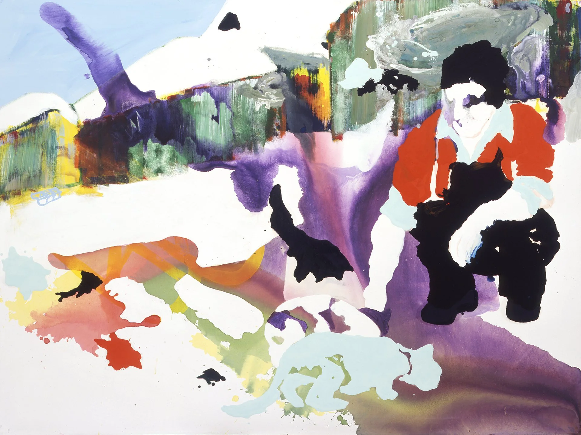   "Josefs Freunde" &nbsp;| 2006 | india-ink, acrylic and oil on canvas | 150 x 200 cm 