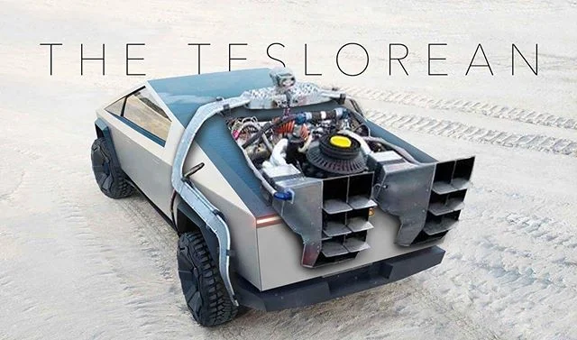 Composite I created after the announcement of the Tesla CyberTruck