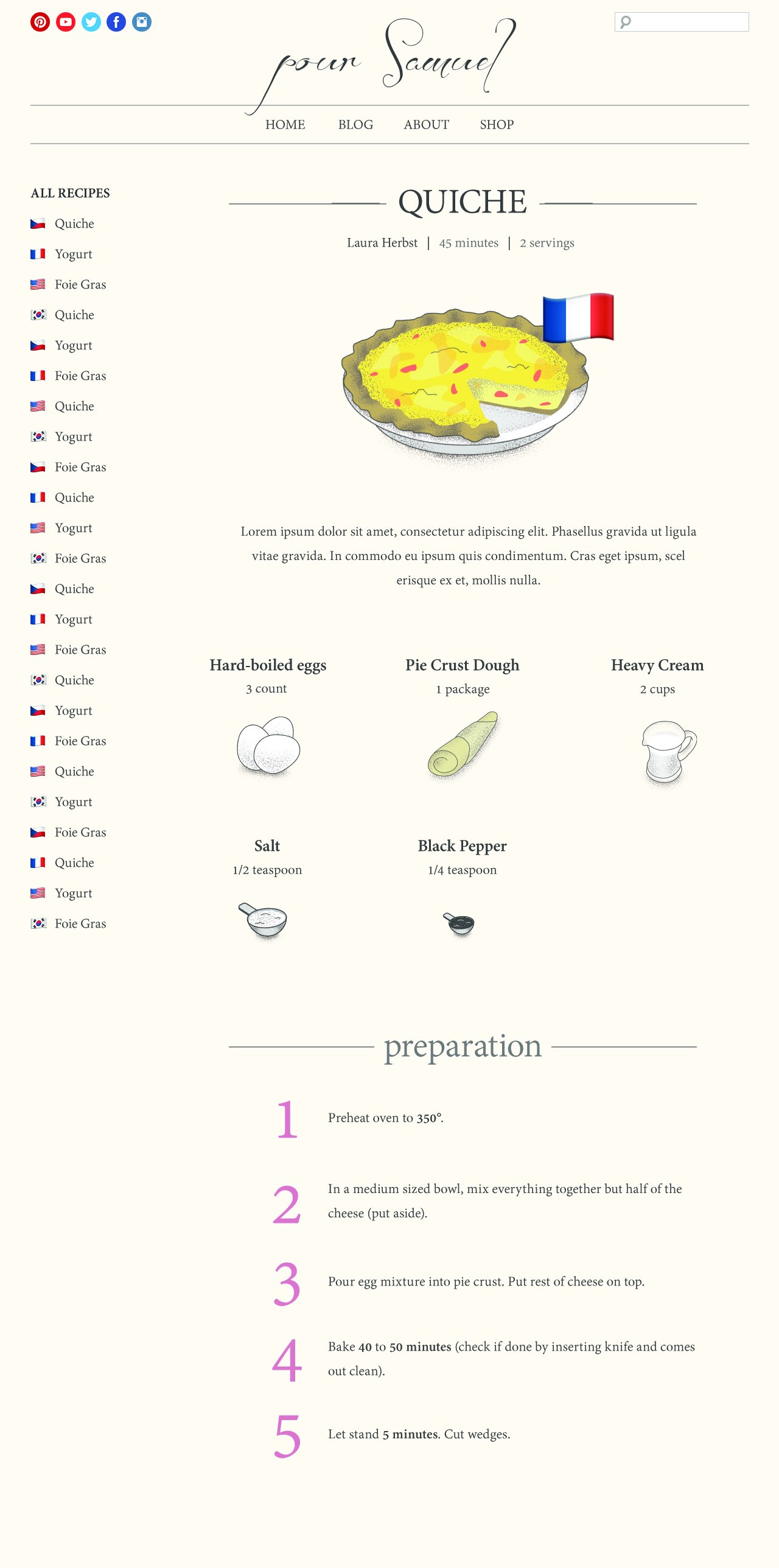 Website mockup and vector illustrations created for a fun sibling project