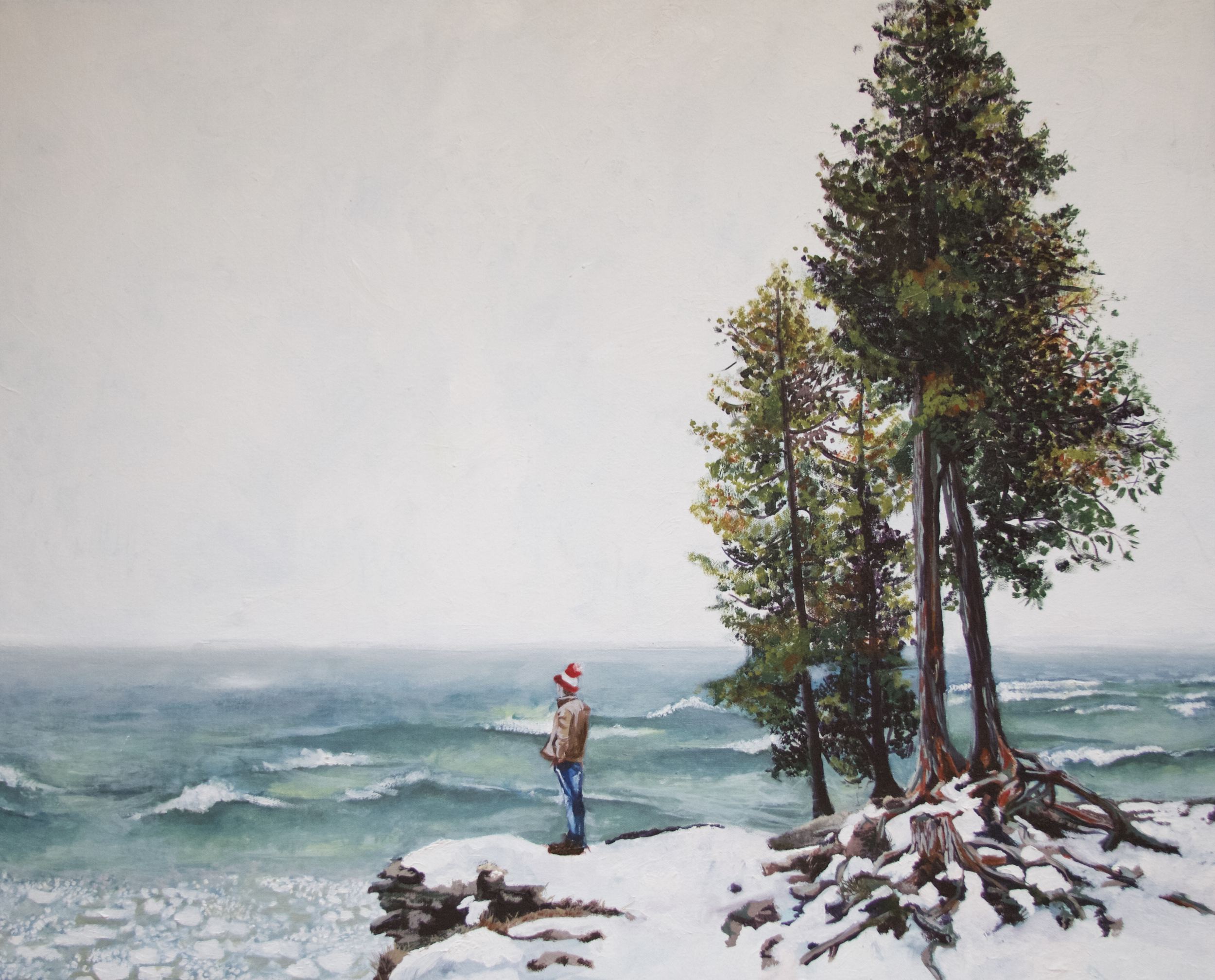 cave point in winter