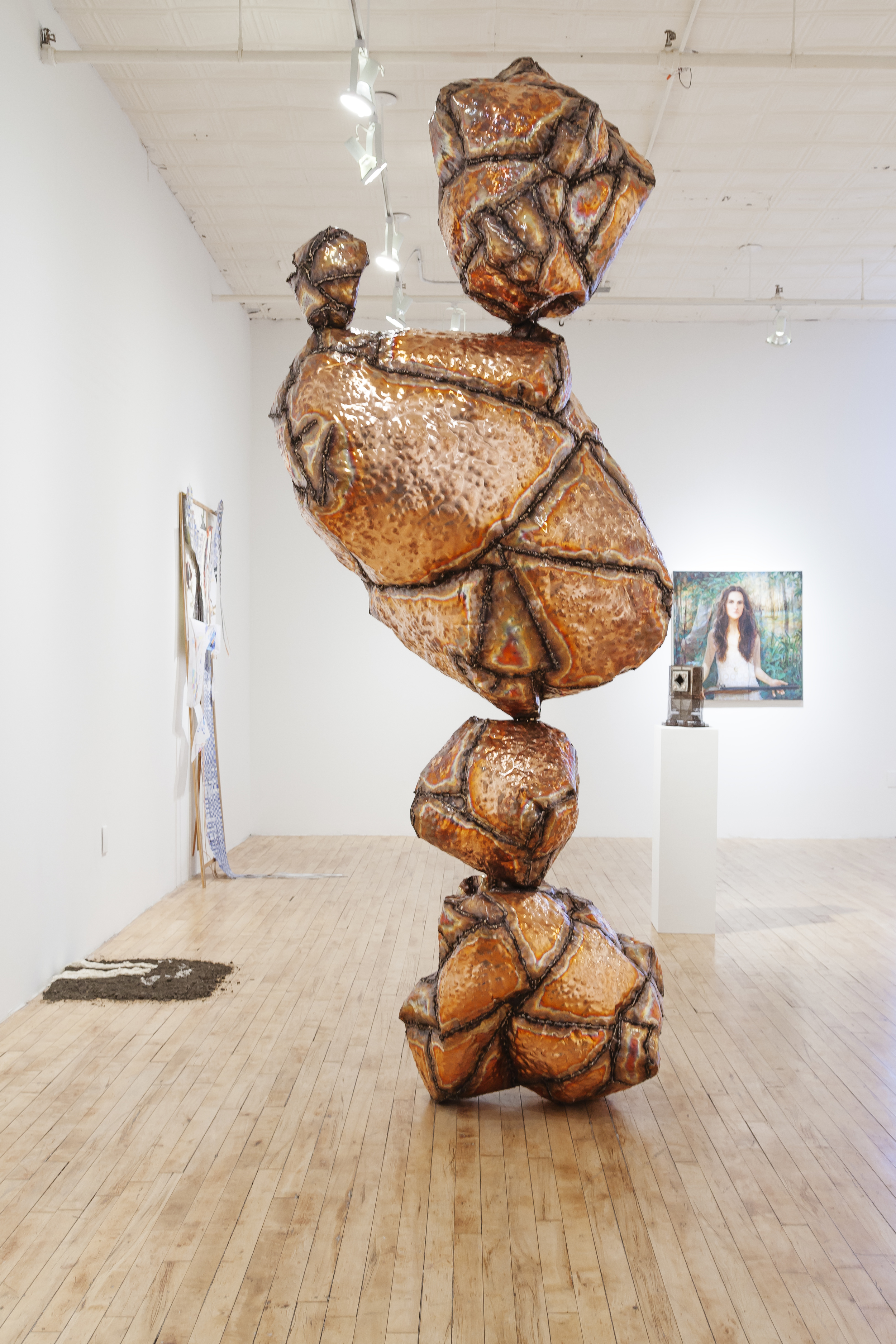 Nick van Woert Untitled (Copper Large) 2014 copper 117” x 32” x 40"
