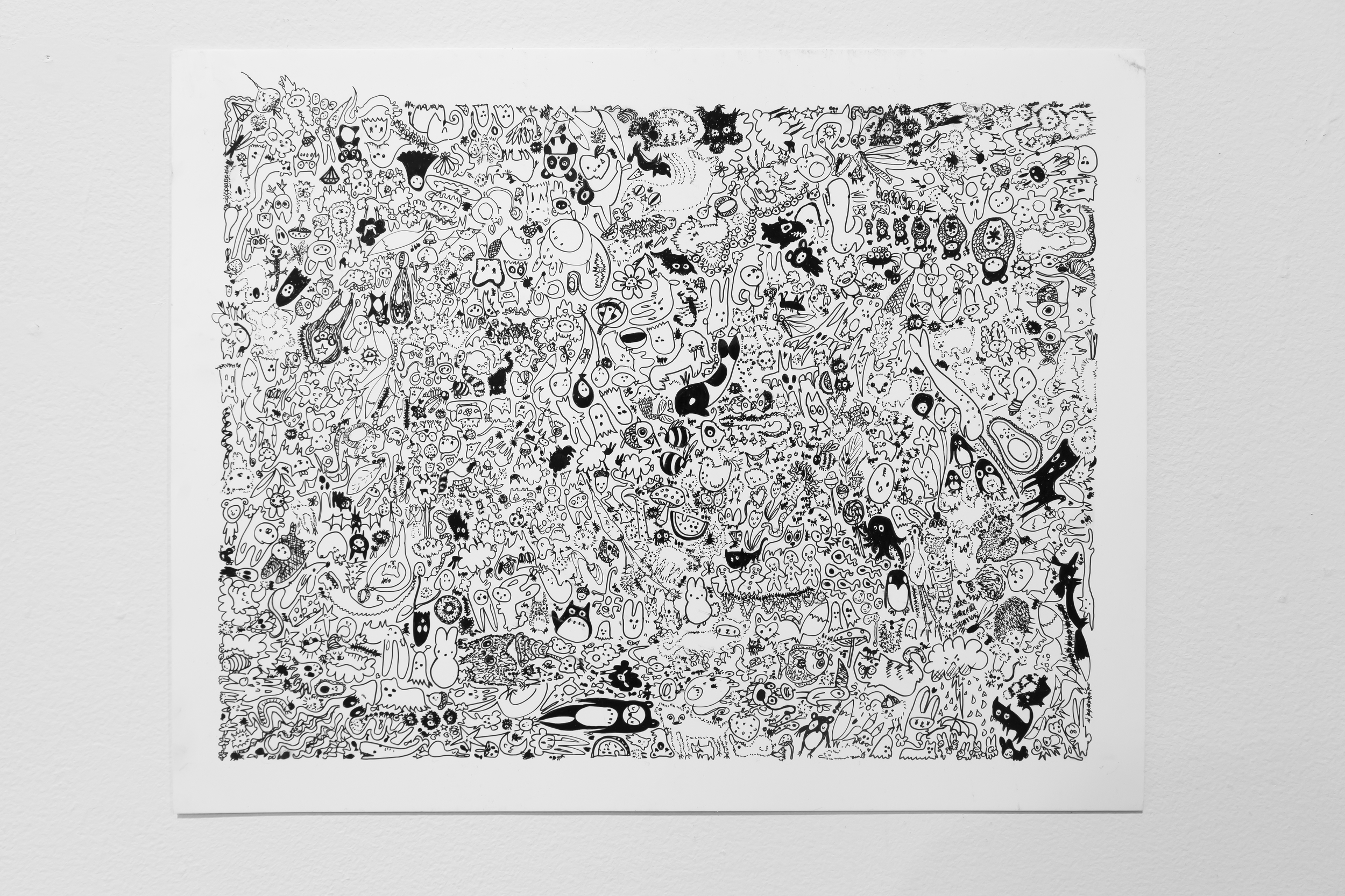 Karen Boyer Bugs 2012 ink on vellum 11” x 14”