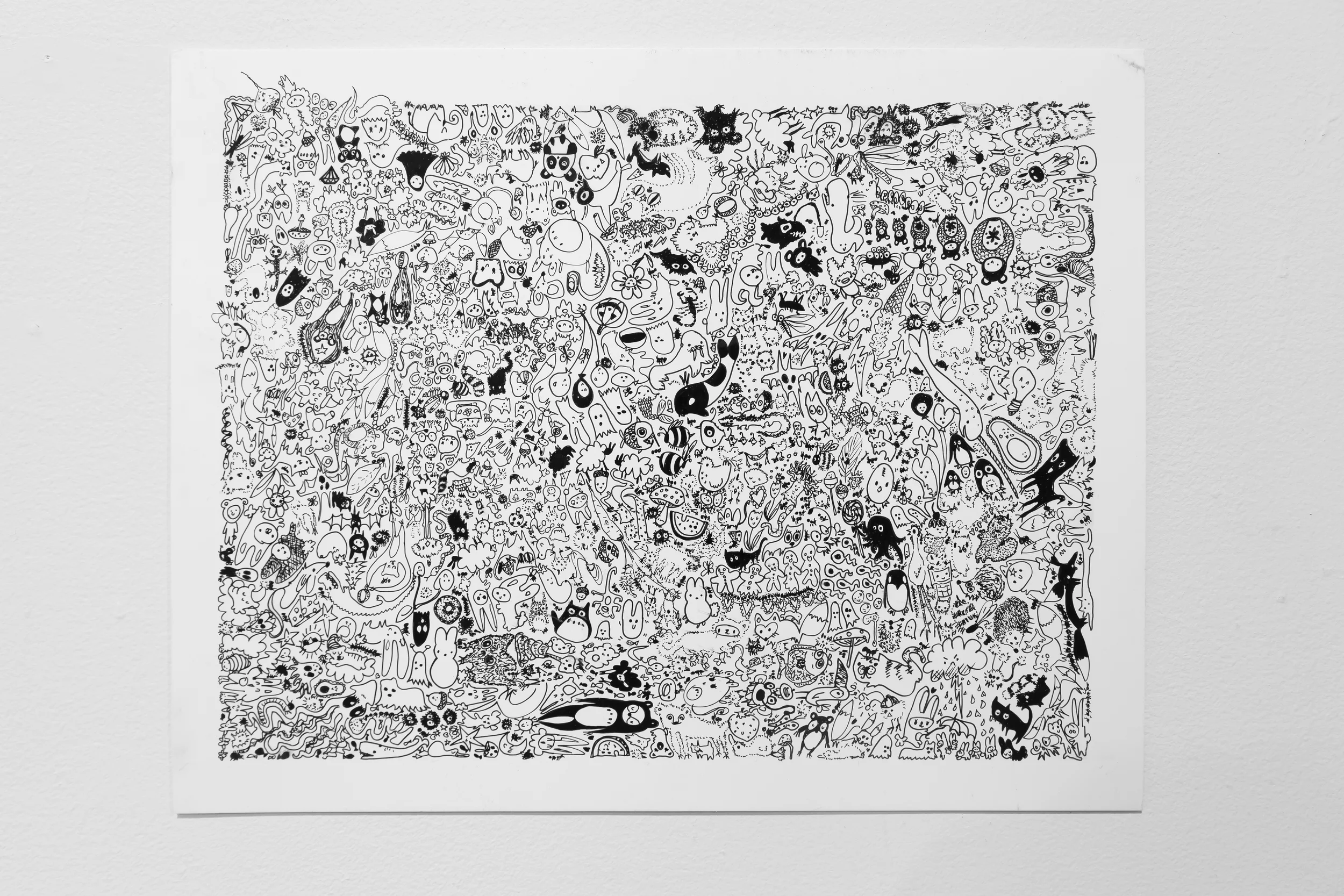 Karen Boyer Bugs 2012 ink on vellum 11” x 14”
