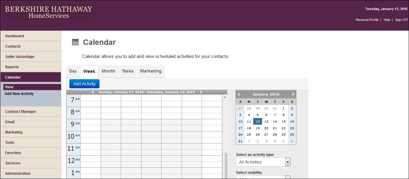 CRM snapshot