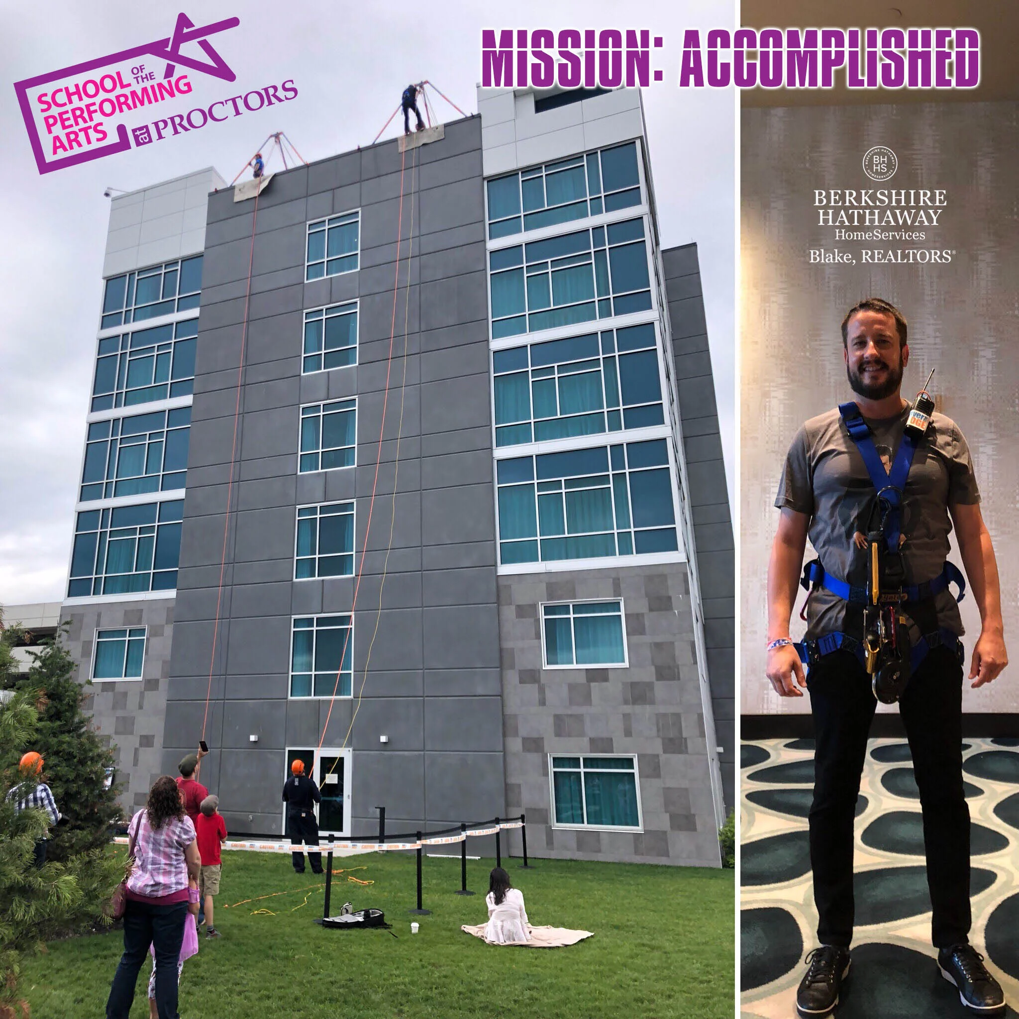 MISSION: ACCOMPLISHED! Thank you to everyone who supported our efforts on behalf of the Proctor's School of the Performing Arts!