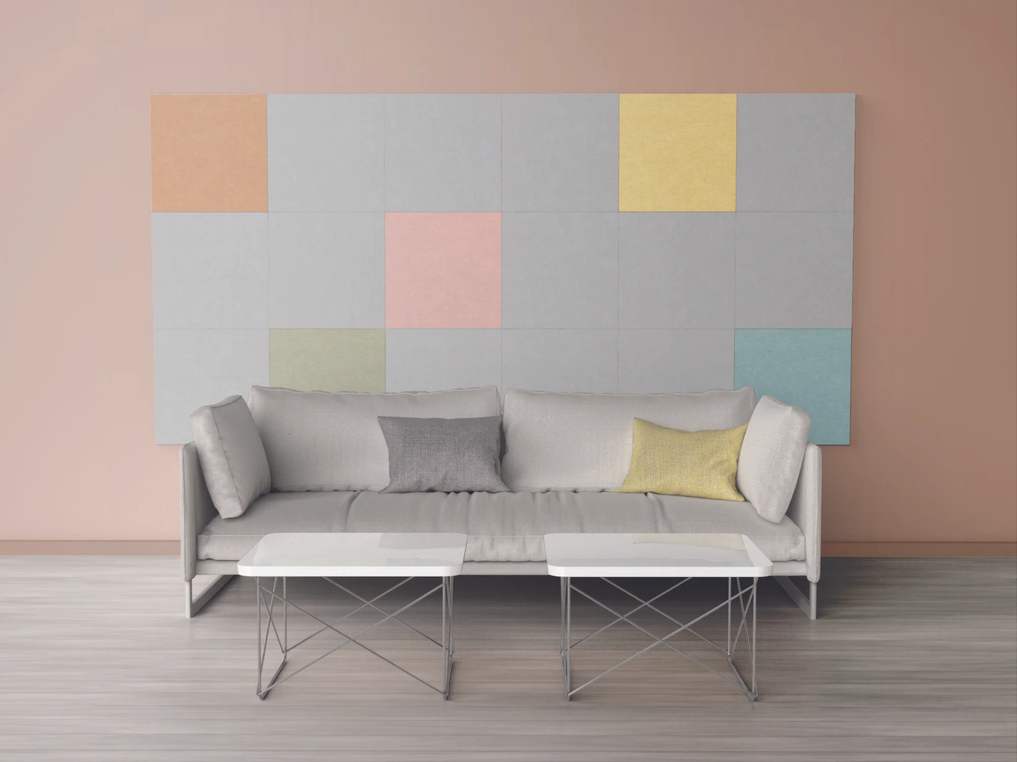 Mura Tiles in colour ways 101, 458, 629, 577, 609, 489