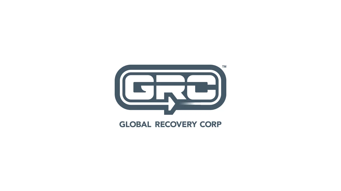 GRC provides material management for OEM remanufacturing programs. The logo helps communicate the nature of their strategic, integrated control and categorization services.