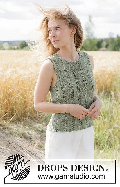 Cable Tank Free Knitting Pattern