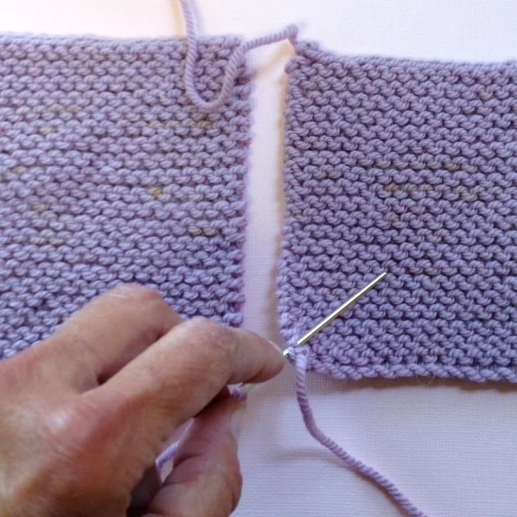 Howto Seam in Garter Stitch — Blog.NobleKnits