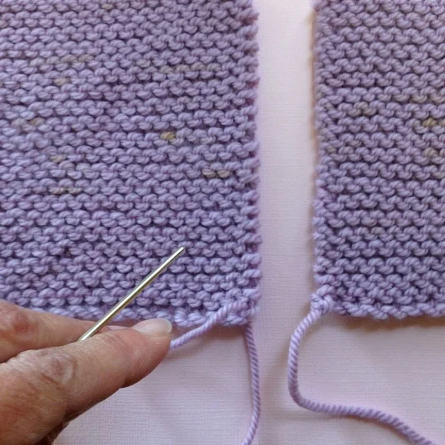 Howto Seam in Garter Stitch — Blog.NobleKnits