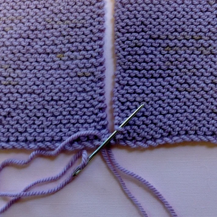 Howto Seam in Garter Stitch — Blog.NobleKnits