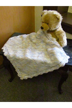 What to knit for baby? Easy Blanket Free Knitting Pattern