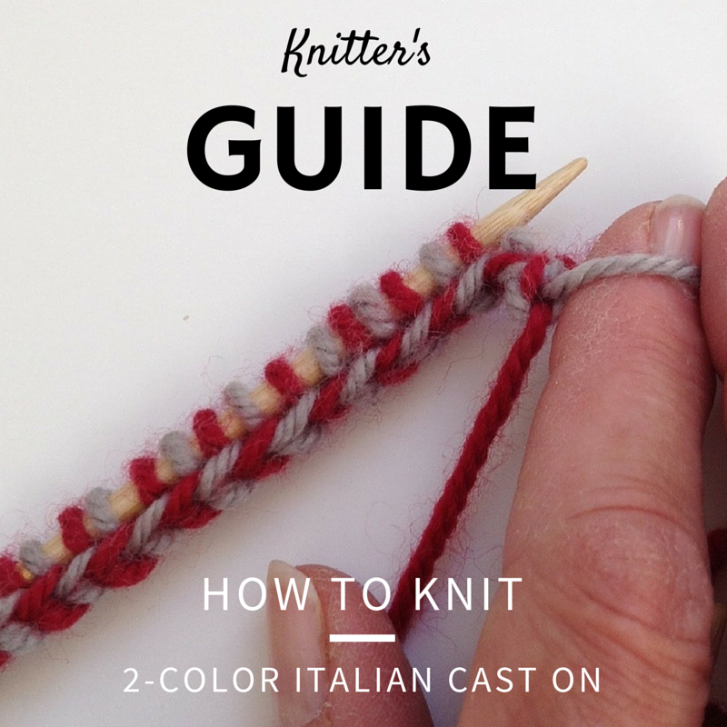 Download How To Knit a 2 Color Italian Cast-on — Blog.NobleKnits