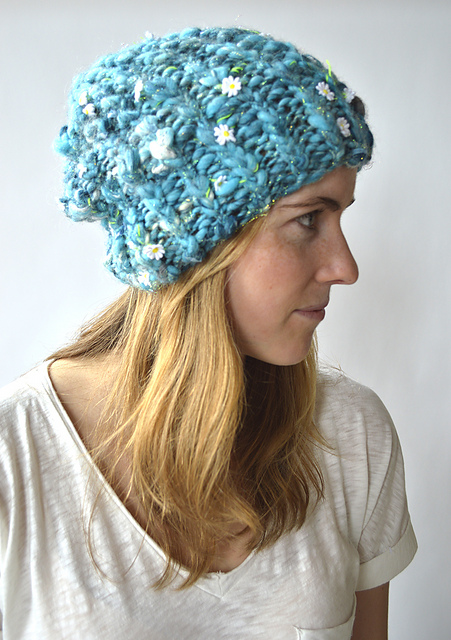 Ribby Slouch Hat Free Knitting Pattern