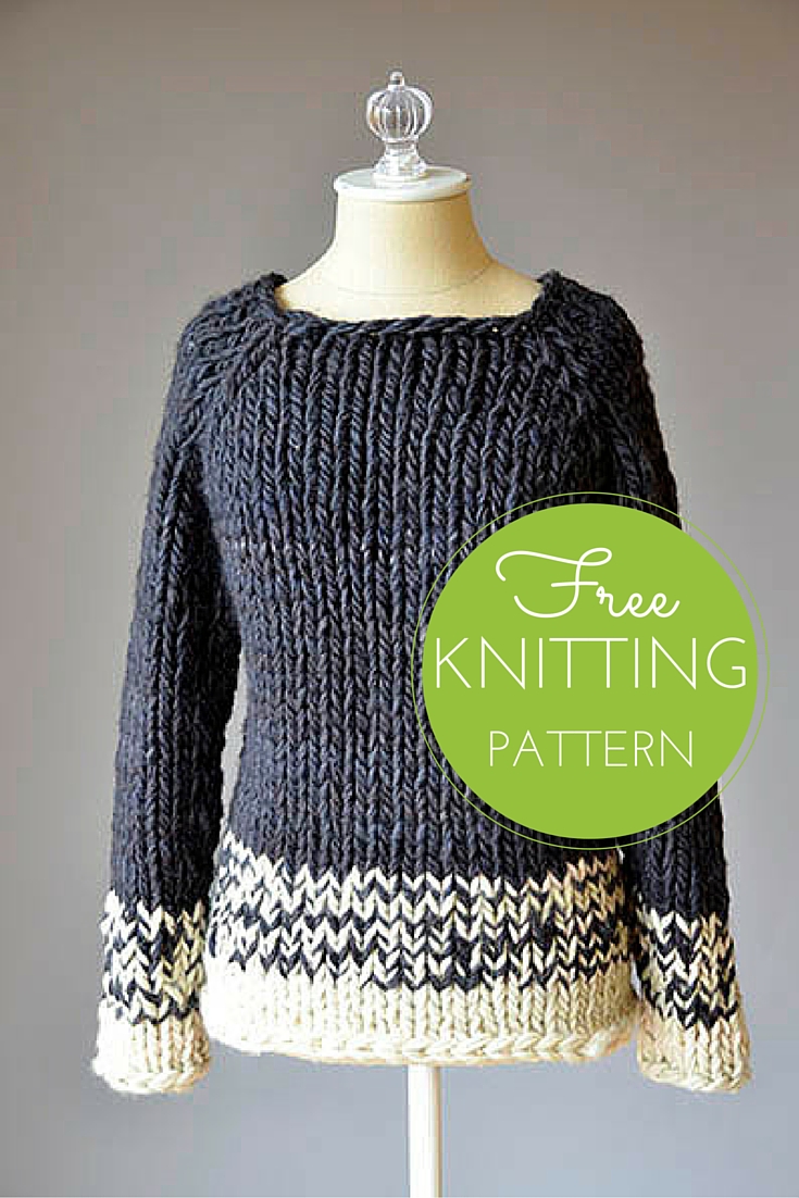 Transitions Sweater Free Knitting Pattern