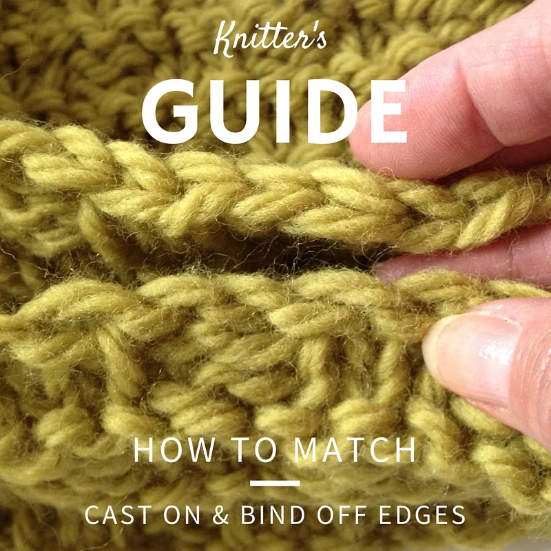 Knitting Tip: How to Match Cast On & Bind Off Edges