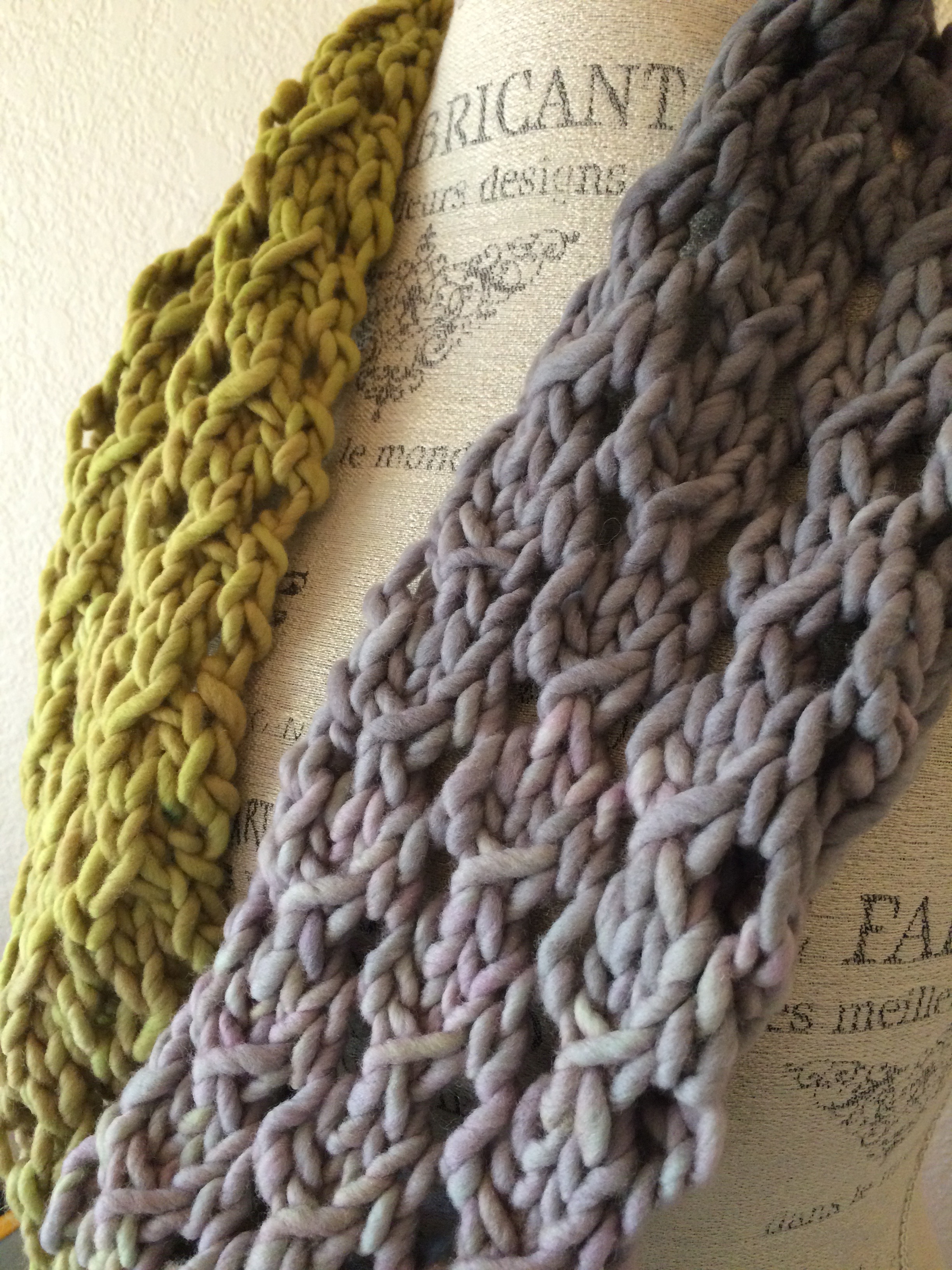 Bulky Lace Cowl Free Knitting Pattern Blog Nobleknits