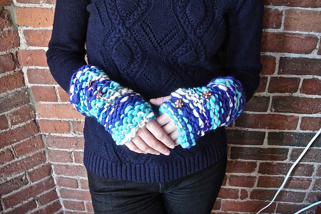 Fingerless Mitts Free Knitting Pattern