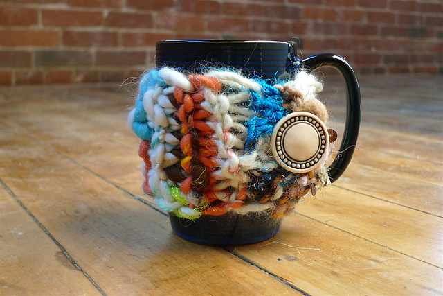 Cozy Mug Warmer Free Knitting Pattern