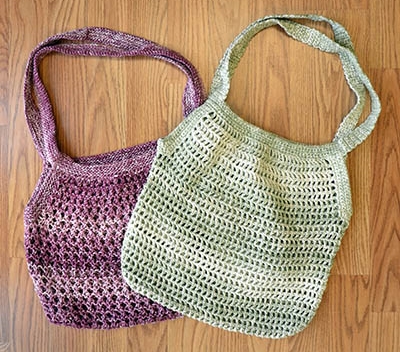 Market Bags Free Pattern to Knit or Crochet!