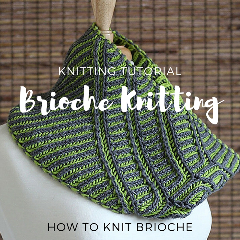 Unapologetic Knitter Slanted View Brioche Cowl Knitting Pattern