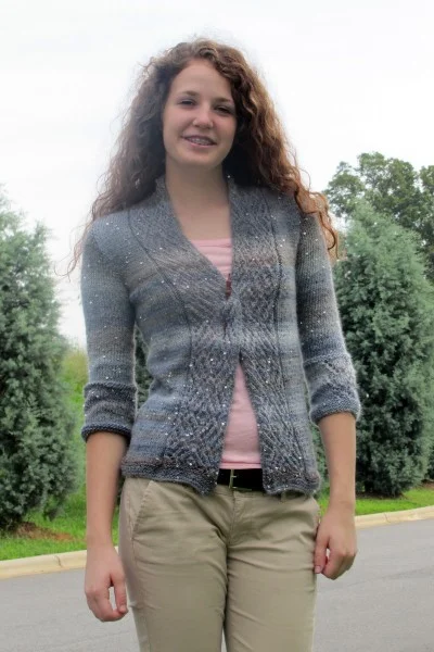 Sparkle in the Storm Cardigan Free Knitting Pattern