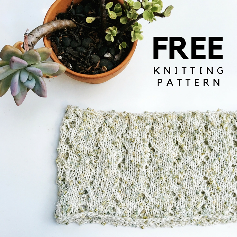 Solare Cowl Free Knitting Pattern