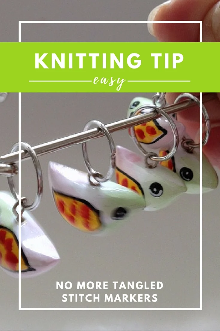 Knitting Tip: Working with dangly stitch markers