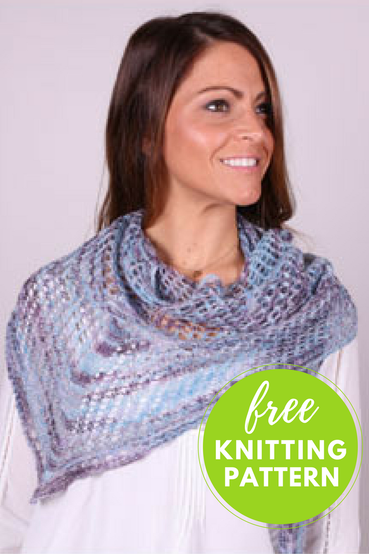 Mesh Lace Shawl Free Knitting Pattern