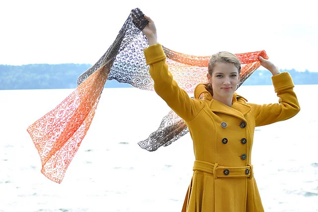 Ethereal Wrap Free Knitting Pattern