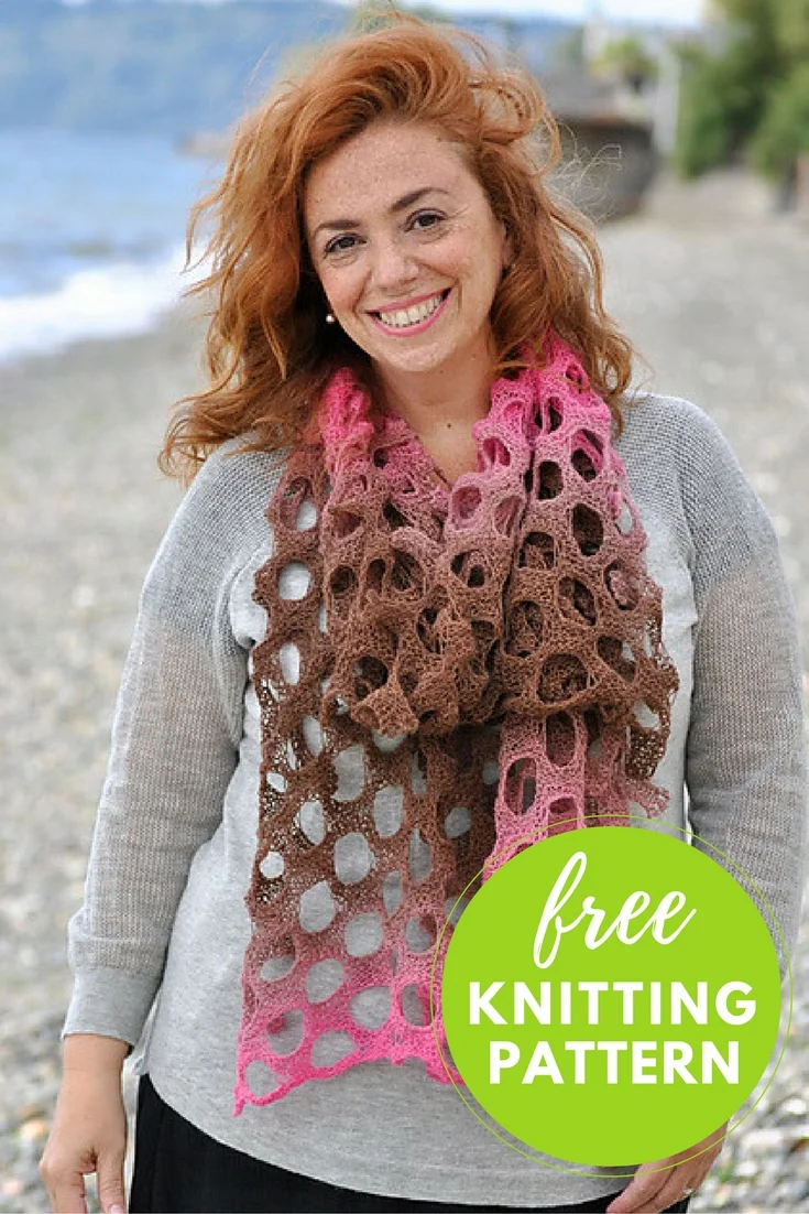 Holey Scarf Free Knitting Pattern
