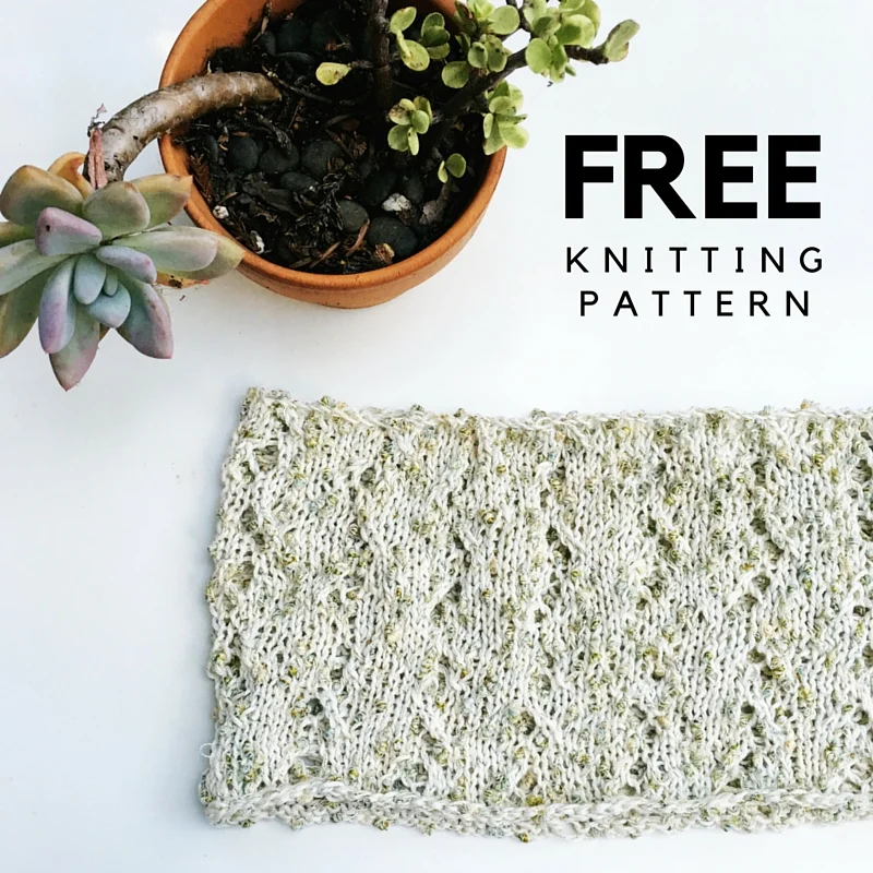 Solare Lace Cowl Free Knitting Pattern