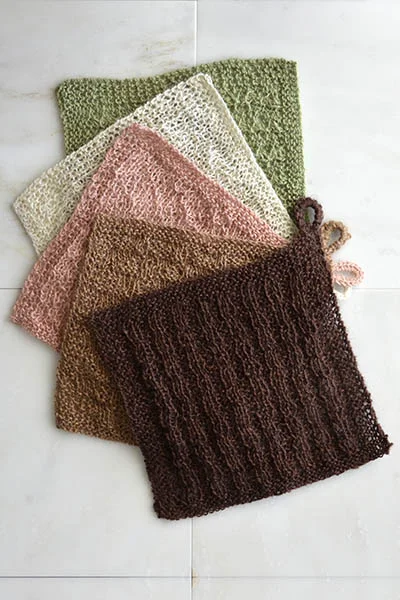 Stitch Sampler Washcloths Free Knitting Pattern
