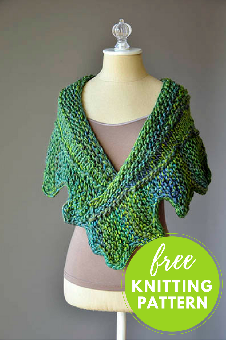 Cog Shawlette Free Knitting Pattern Blog Nobleknits