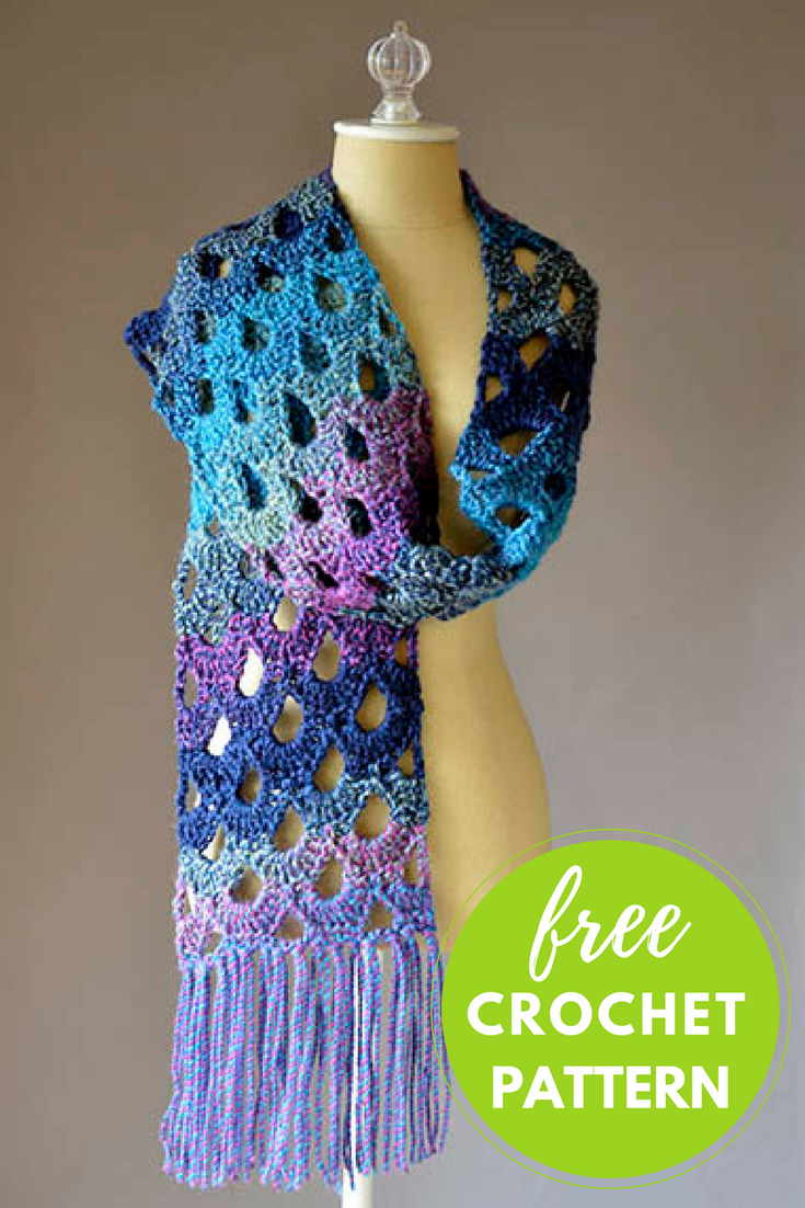 Zeppelin Scarf Free Crochet Pattern