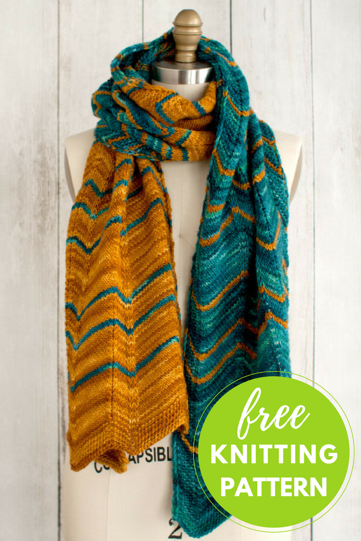 Dentado Scarf Free Knitting Pattern — Blog.NobleKnits
