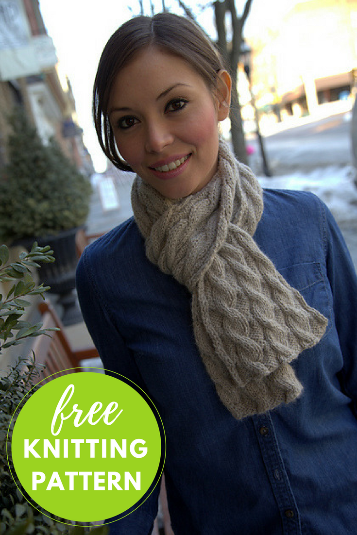 Nickel and Dime Scarf Free Knitting Pattern
